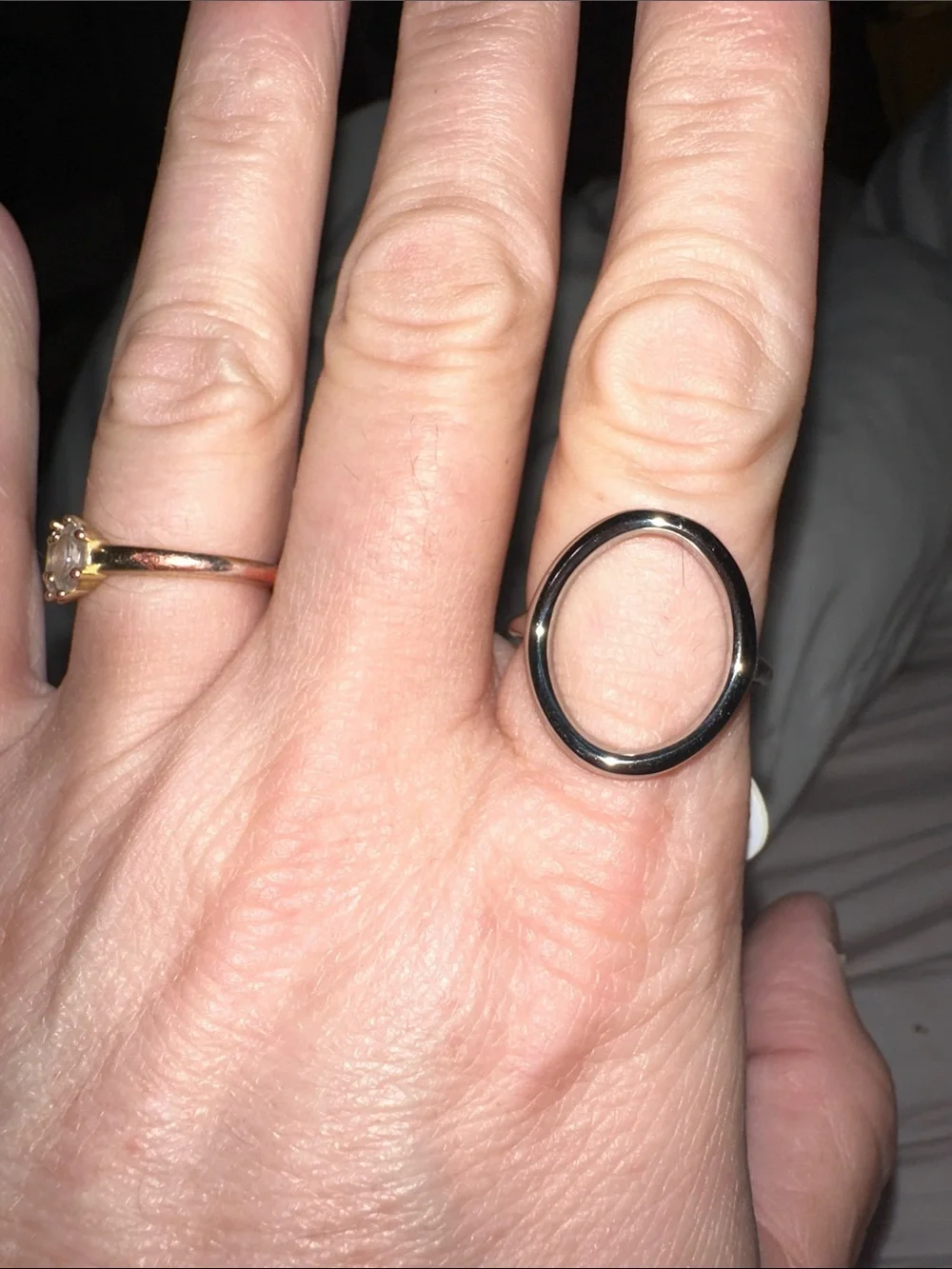 NWT Plunder Double Band Silver-Tone Ring size ten brand new really nice 👍